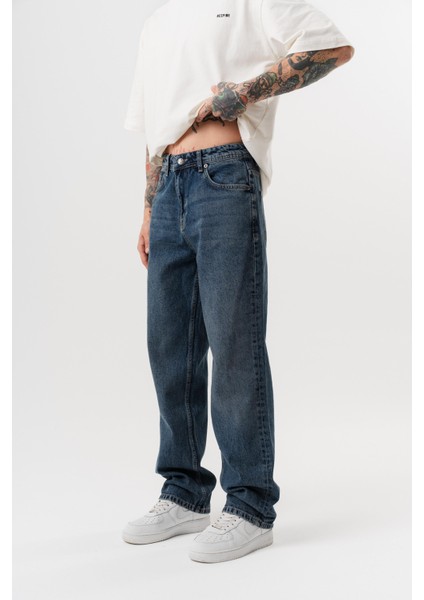 Erkek Washed Baggy Pantolon Tint Açık Mavi fiyatları