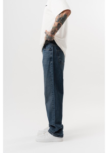 Erkek Washed Baggy Pantolon Tint Açık Mavi modelleri