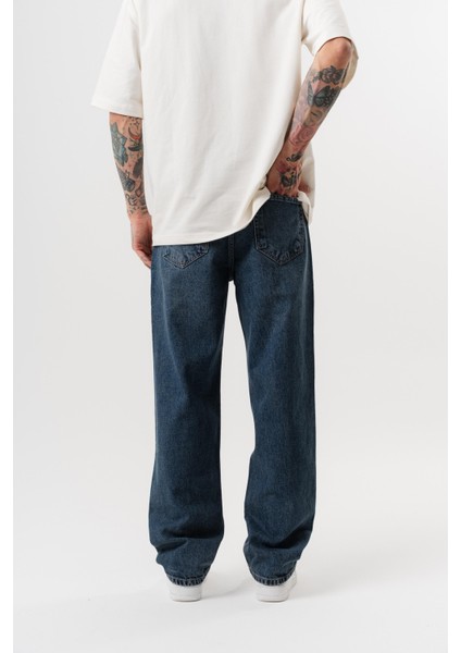 Erkek Washed Baggy Pantolon Tint Açık Mavi fırsatları