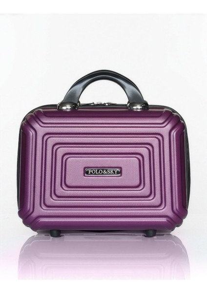 Altuğ Model Mor Renk Abs Makyaj Çantası El Valizi