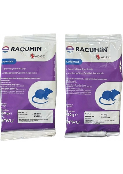 Racumın Buğday Taneli Fare Yemi 250 gr (2 Adet)