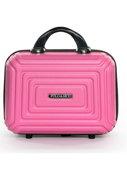Altuğ Model Pembe Renk Abs Makyaj Çantası El Valizi