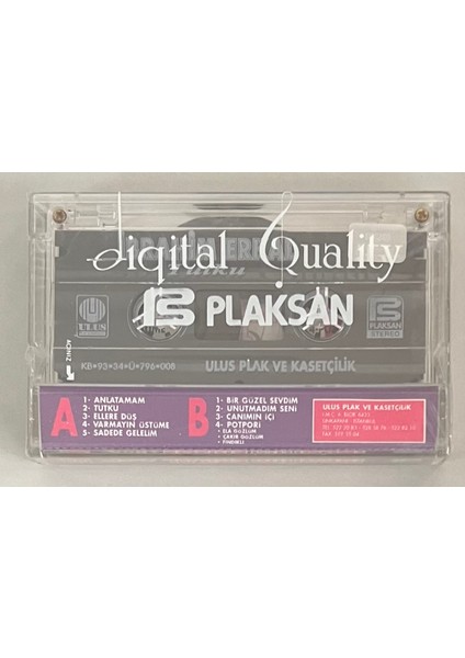 Ibrahim Erkal Tutku Kaset (Jelatinli Sıfır Orijinal Dönem Baskı Kaset) fiyatları