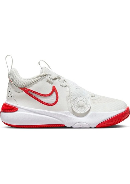 Team Hustle D 11 Unisex Beyaz Çocuk Basketbol Ayakkabısı