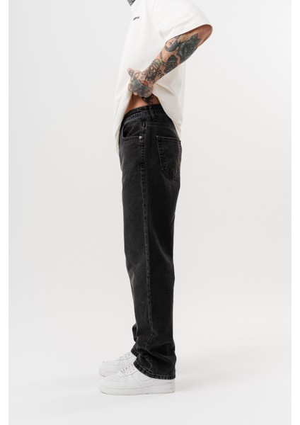 Erkek Washed Baggy Pantolon Antrasit modelleri