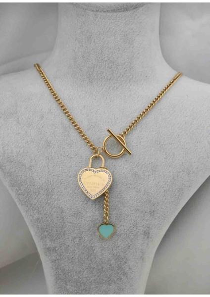 Tiffy Kalpli Çelik Kolye fiyatları