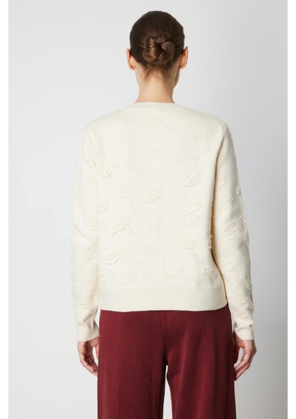 66938 Onteks Hırka Kendinden Desenli Kabarık fiyatları