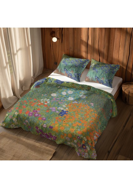 Irises & Bauerngarten, 1907 Çift Taraflı Nevresim Takımı 200 cm x 220 cm