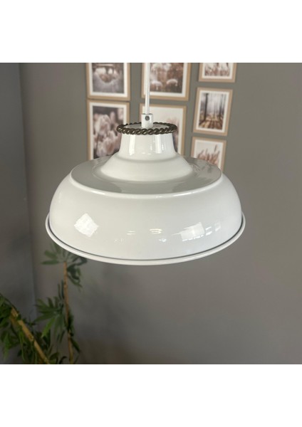 Veluna Beyaz Tekli Sezar Başlık Avize Retro Sarkıt Ofis Showroom Salon Mutfak Avizeleri fiyatları