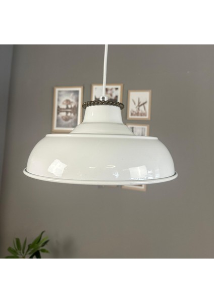 Veluna Beyaz Tekli Sezar Başlık Avize Retro Sarkıt Ofis Showroom Salon Mutfak Avizeleri fırsatları