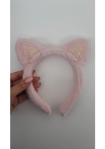 Simli Peluş Kedi Kulak Taç fiyatları