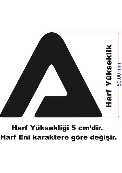 Stencil Harf Boyama Şablonu X051 modelleri