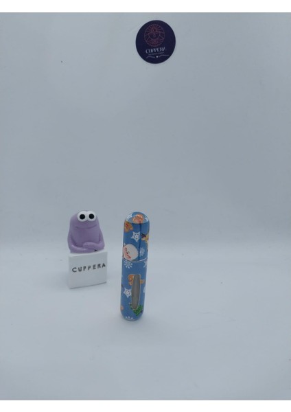 Mini Taşınabilir Şık Noel Parfüm Şişesi Püskürtmeli 5 ml (Mavi)