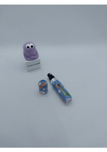 Mini Taşınabilir Şık Noel Parfüm Şişesi Püskürtmeli 5 ml (Mavi) fırsatları