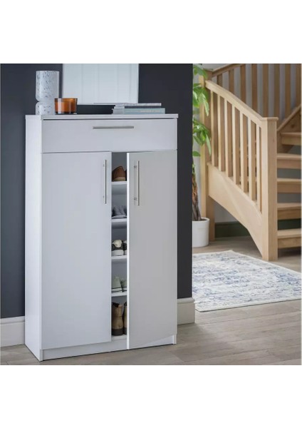 Soen Çekmeceli Alt Modül - Çok Amaçlı Dolap - Kahve Köşesi - Mat - Beyaz - 80 cm