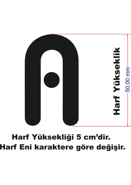 Stencil Harf Boyama Şablonu X053 modelleri