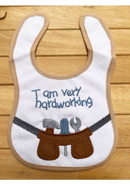 I'm Very Hardworking Üstü Yumuşak Havlu Su Geçirmez Önlük