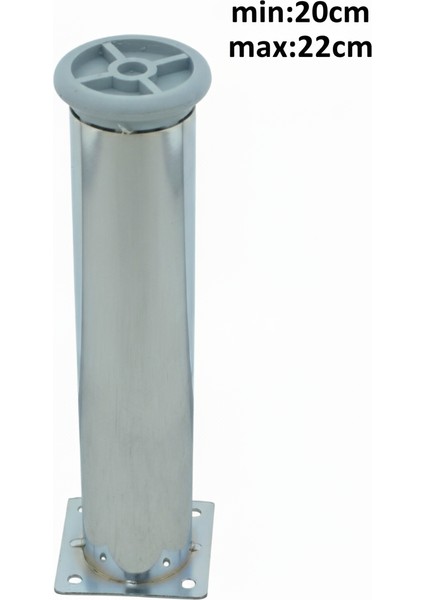 Ludıa Metal Ayarlanabilir 2 Adet Mobilya Ayağı Metal Tablalı 20CM modelleri