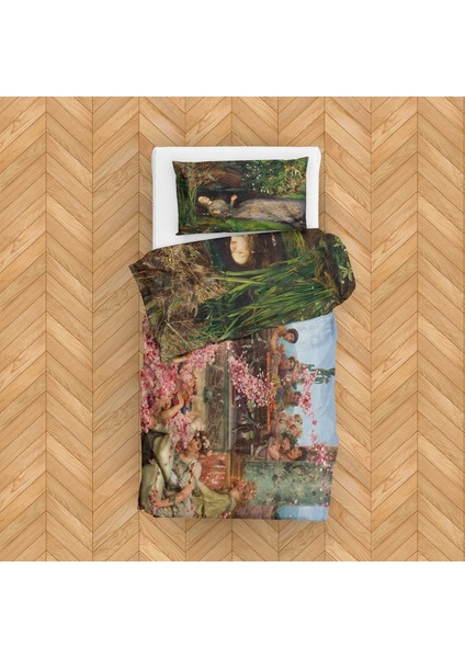 Ophelia / The Roses Of Heliogabalus Çift Taraflı Nevresim Takımı 160 cm x 220 cm