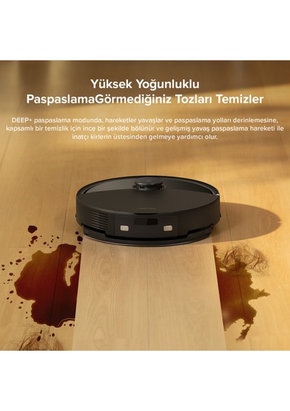 Q8 Max Pro Akıllı Robot Süpürge - Siyah modelleri
