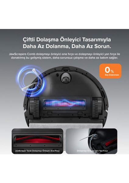 Q8 Max Pro Akıllı Robot Süpürge - Siyah fırsatları