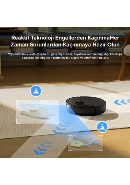 Q8 Max Pro Akıllı Robot Süpürge - Siyah indirimleri