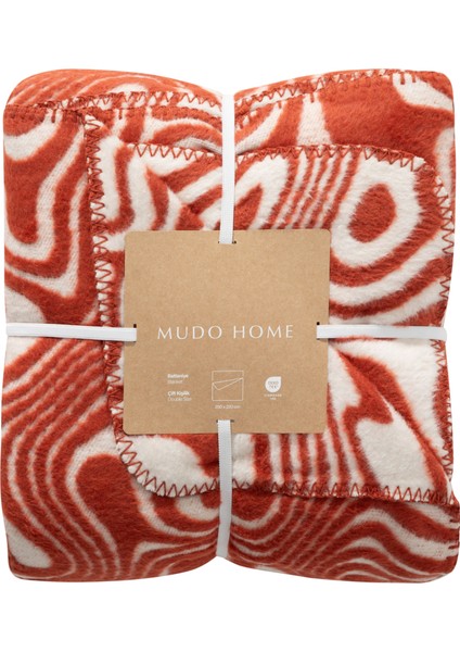 Elısa Battaniye Turuncu Ekru 200X220 modelleri