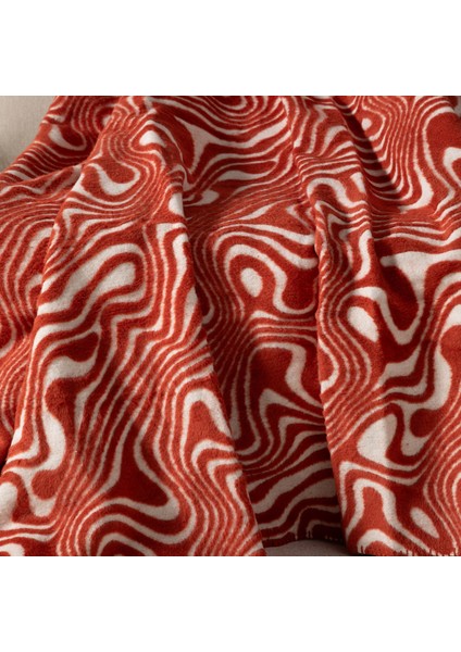 Elısa Battaniye Turuncu Ekru 200X220 fırsatları