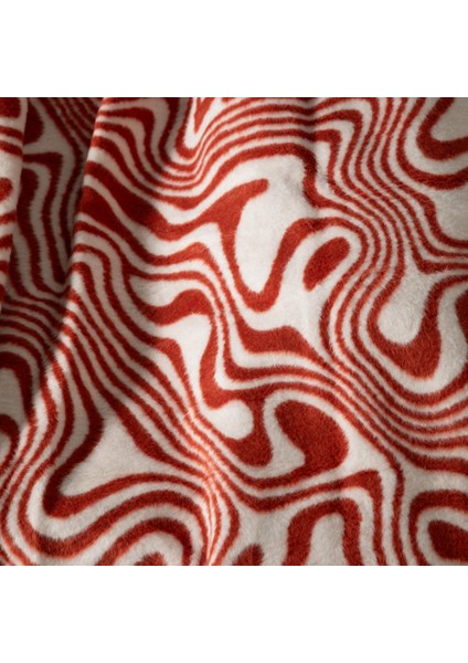 Elısa Battaniye Turuncu Ekru 200X220