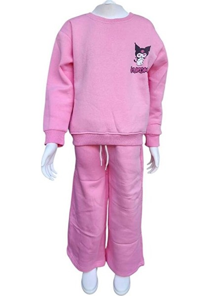 Kız Çocuk Kuromi Baskılı Kalın Eşofman Takım modelleri