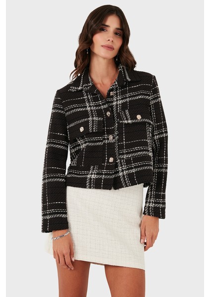 Via Dante Pamuklu Regular Fit Düğmeli Gömlek Yaka Ceket Bayan Ceket 2687551191 fırsatları