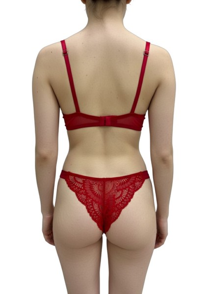 Dantel Detaylı Balenli Destekli Sütyen Takımı – Metal Aksesuarlı, Esnek Elastan Kumaş fiyatları