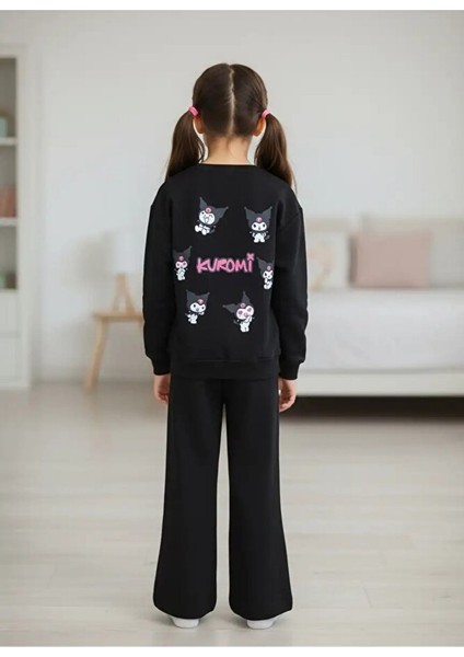 Kız Çocuk Kuromi Baskılı Kalın Eşofman Takım fiyatları