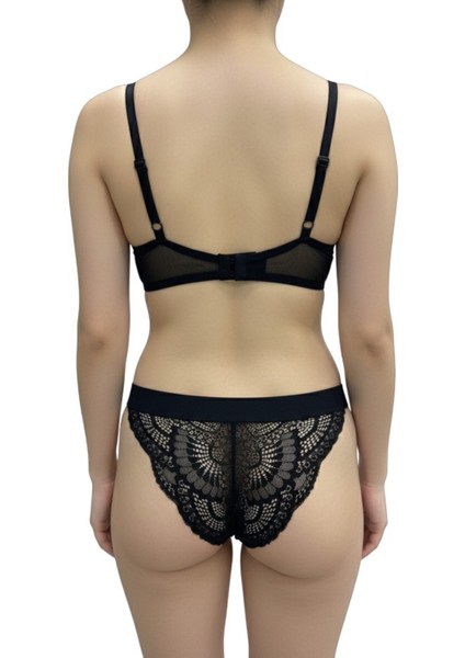Dantel Detaylı Balenli Destekli Sütyen Takımı – Metal Aksesuarlı, Esnek Elastan Kumaş fiyatları