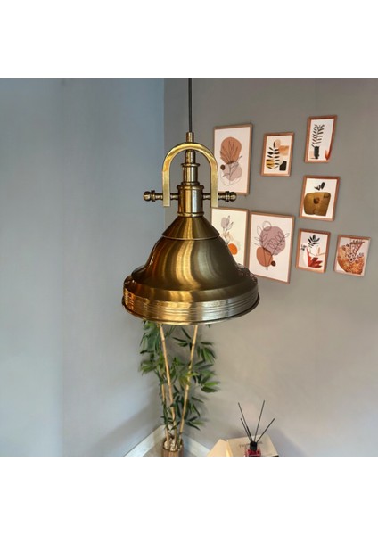 Ulmete Delikli Eskitme Başlık Tekli Sarkıt Avize Salon Ofis Otel Restoran Avizeleri Vintage Tasarım fiyatları