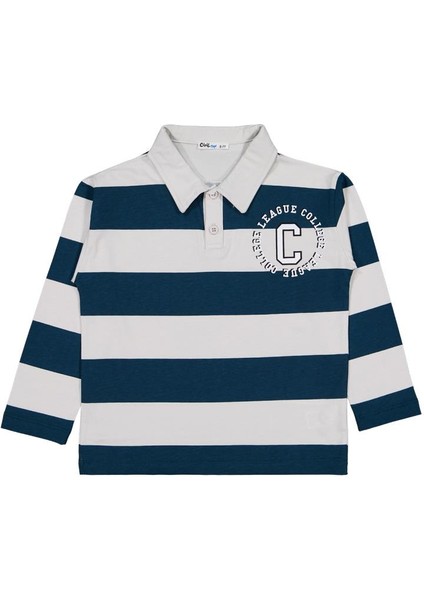 Lımıted Baskılı Çizgi Emp. 10-13 Yaş Sweatshirt - Gri 12-13 Yaş