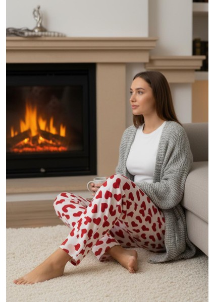 Uzun Tek Alt Pijama - Ev Giyimi Günlük Rahat Pijama Altı modelleri