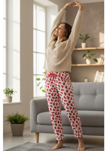 Uzun Tek Alt Pijama - Ev Giyimi Günlük Rahat Pijama Altı indirimleri