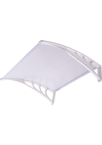 Pratik Sundurma 120 x 60 cm Beyaz Ayak Şeffaf Levha