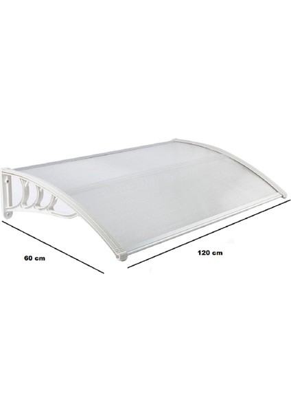 Pratik Sundurma 120 x 60 cm Beyaz Ayak Şeffaf Levha modelleri