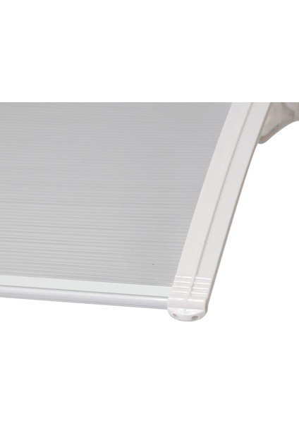 Pratik Sundurma 120 x 60 cm Beyaz Ayak Şeffaf Levha fırsatları