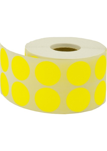 Nokta Etiketi 25 mm Sarı 2500 Lü