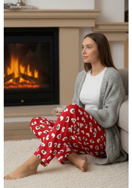 Uzun Tek Alt Pijama - Ev Giyimi Günlük Rahat Pijama Altı modelleri