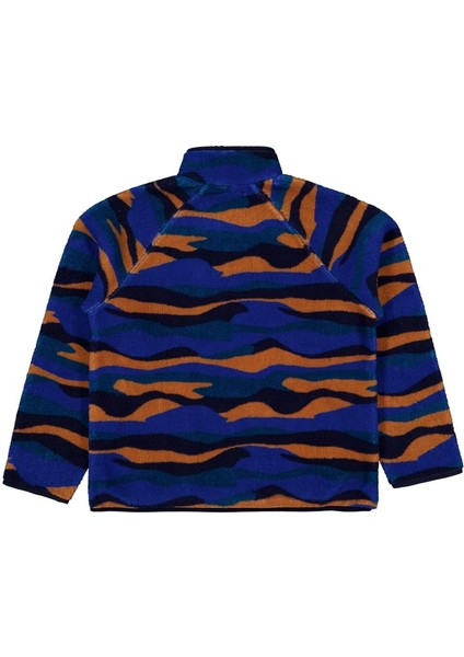 Karışık Dalga Desenli 10-13 Yaş Sweatshirt - Mavi 10-11 Yaş modelleri