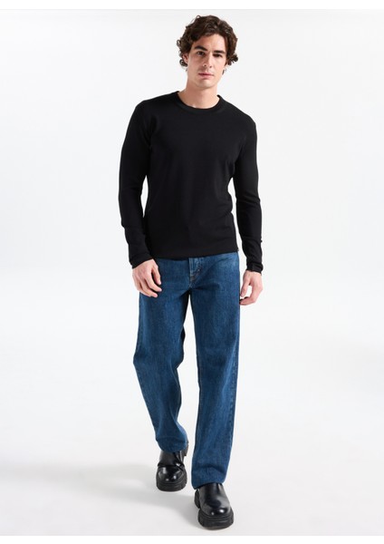 Gmg Fırenze Bisiklet Yaka Slim Fit Siyah Erkek Kazak GU25MFW04030 fiyatları