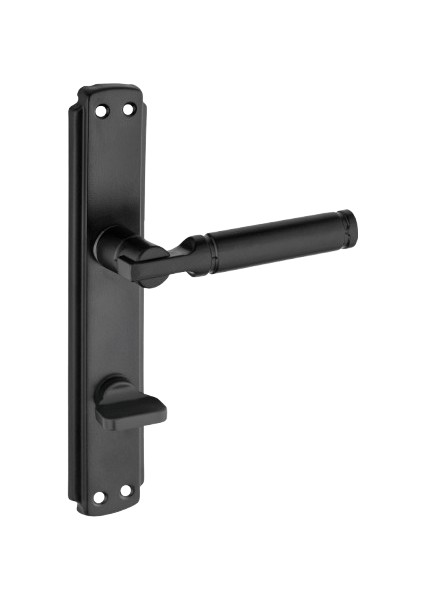 Can Kol Aynalı Siyah Wc Kapı Kolu