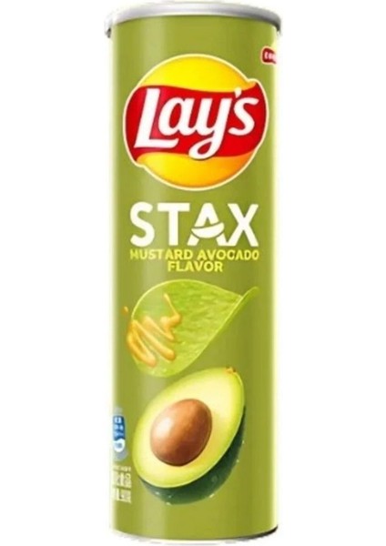 Lay’s Stax Mustard & Avocado Flavor 90G – Hardal ve Avokado Aromalı Cips