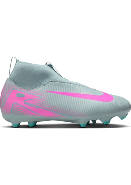 Jr Zoom Superfly 10 Academy Fg/mg Bağcıksız Çoklu Zemin Çocuk Kramponu Yeşil