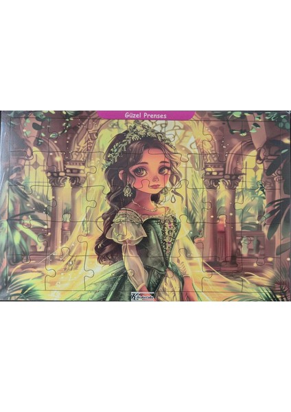 Ahşap Puzzle 24X30 cm 35 Parça Güzel Prenses