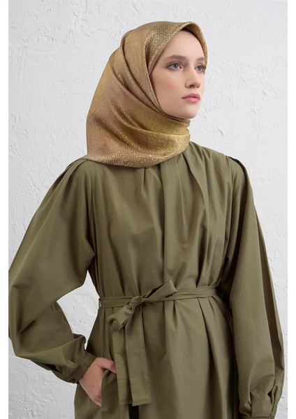 Klasik Desen Twill Ipek Eşarp -2025/2026 -94372D